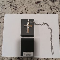Stainless Still Prayer Cross 