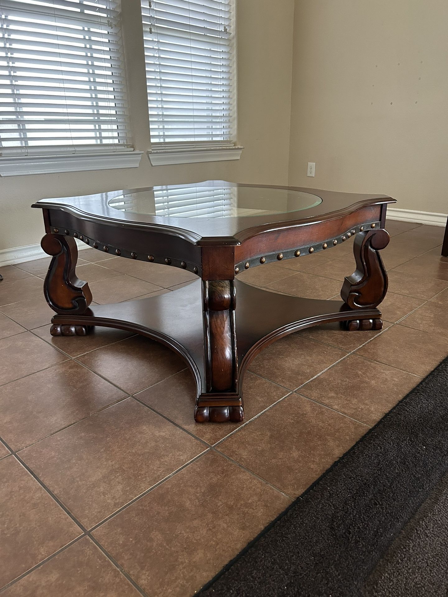 3 Piece Glass Top Tables