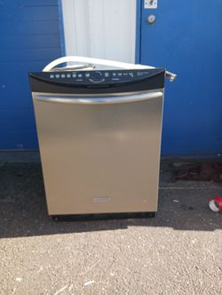 Dishwasher works great dishwasher barley used. I will deliver if you need help with hauling it..