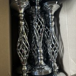 Silver Vases for Centerpieces - Metal 
