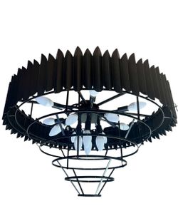 Black chandelier ceiling lamp 16 bulbs 29” diameter