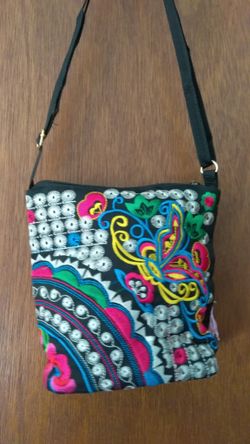 Ethnic Embroidered Crossbody Bag
