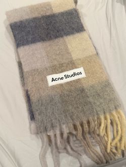 Acne Studios Mohair Checked Scarf