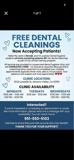 Free Dental Cleaning