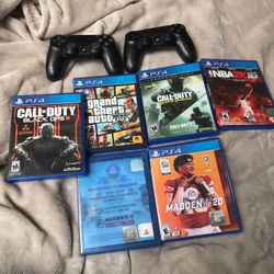 PS4 Bundle 2 Controllers 6 Games