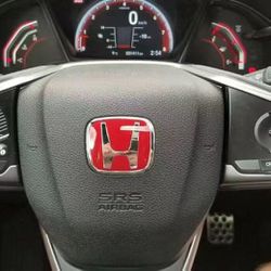 Accord Civic Honda JDM red steering wheel Type B emblem civic si s2000 Accord BT 5040 HY