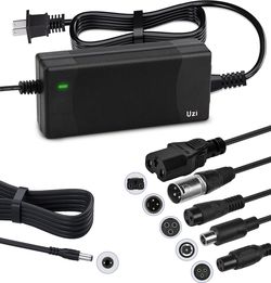 42V2A Fast Charger (6 Plugs Universal) for 36V Electric Bike/Scooter Lithium Battery,H5,Vsett8,XP, Eb7 Ebike,V2,KS4, S2/S2R,MAX,GXL,etc