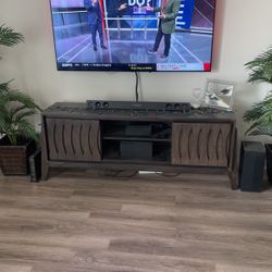 Modern Black Wooden Tv Stand