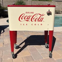 Coca-Cola Rolling Cooler CP98111 by Leigh Country 60 Qt.