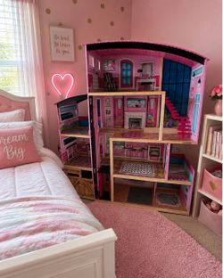Kidkraft wooden dollhouse shimmer mansion