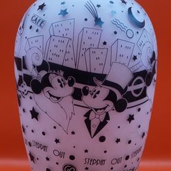 Mickey & Co./Enesco “Steppin’ Out Mickey” 8 1/4” Frosted Vase