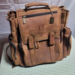 Claire Chase Legendary Opulence Laptop Backpack Cowhide Leather