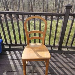 Solid Oak Desk/Side Chair