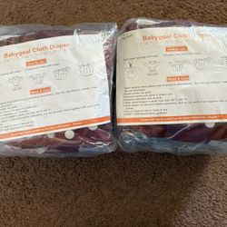 6 Pack Cloth Diaper Covers X2