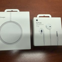 Apple EarPods And MagSafe Charger Genuine Apple