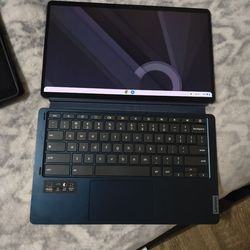 Lenova touch screen laptop with removable keyboard