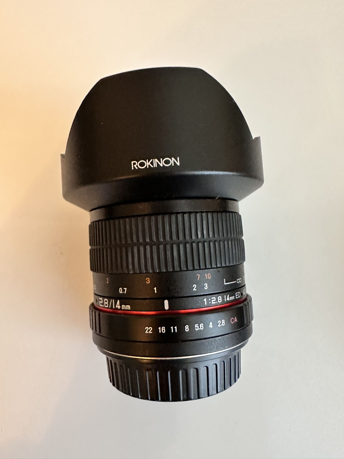 Rokinon 2.8/14mm for Canon - New