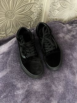 Velvet Black Vans 