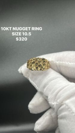 10KT NUGGET RING SIZE 10.5