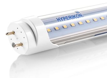 Hyperikon 4ft T8 LED Tube Light (4-Pack) - 18W (40W Equiv), 5000K Daylight, Clear,