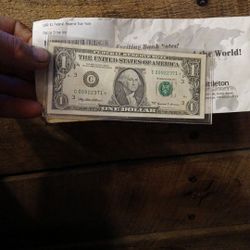 Dollar Bill Fancy Serial Number 