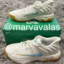 Nike X Giannis 4 White Aquarius Blue. Mens 11 Or 12