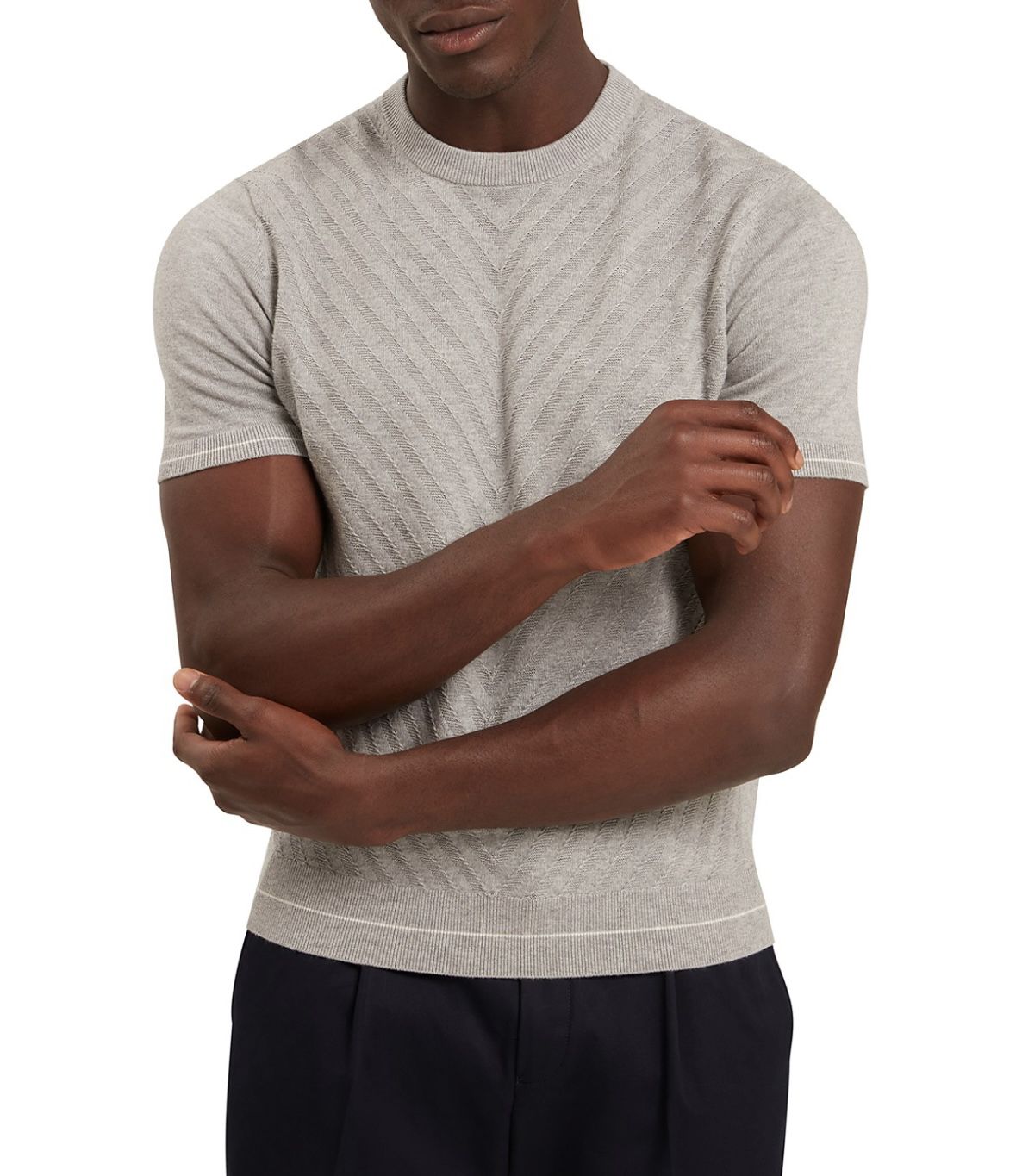 Ted Baker Men’s canon chevron stitch T-shirt (brand new with tag)