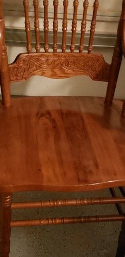 Pecan Formal Chairs 2 Captains W/ Arms