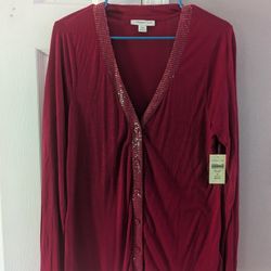 Coldwater Creek Sequin Edged Cardigan