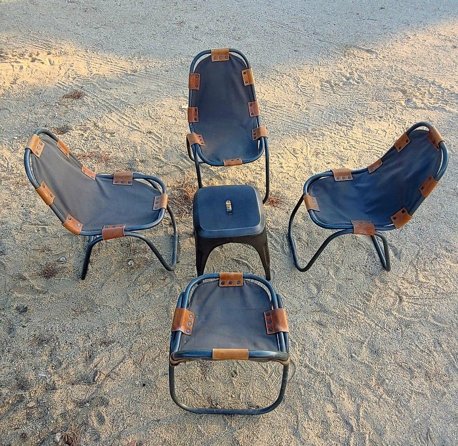 Child Canvas Cloth Chairs & Stool