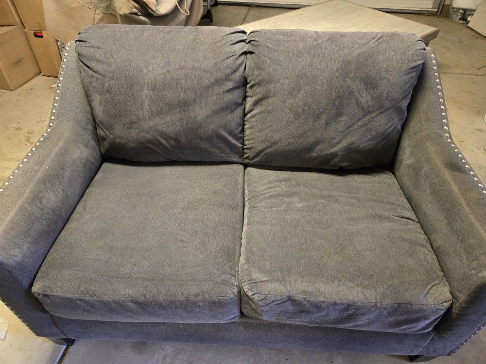 Gray Love Seat