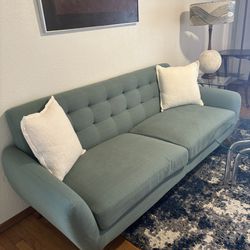 Mid Century Style Aqua Couch
