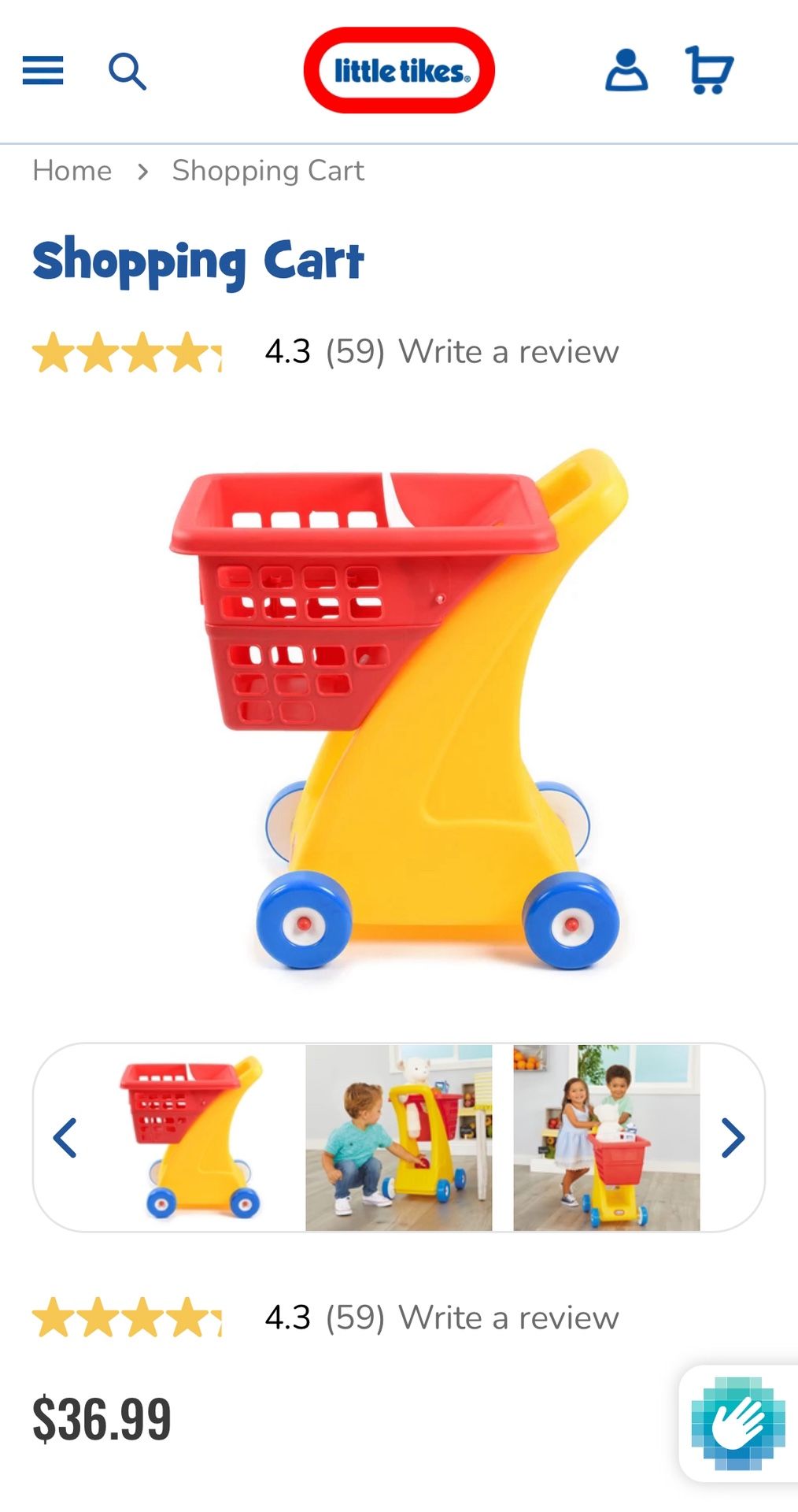Little Tikes Shopping Cart