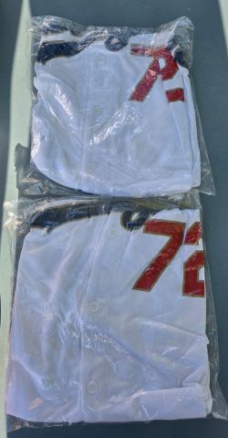 Dodgers gold player jerseys sga 5/13 size Medium #72 ROJAS