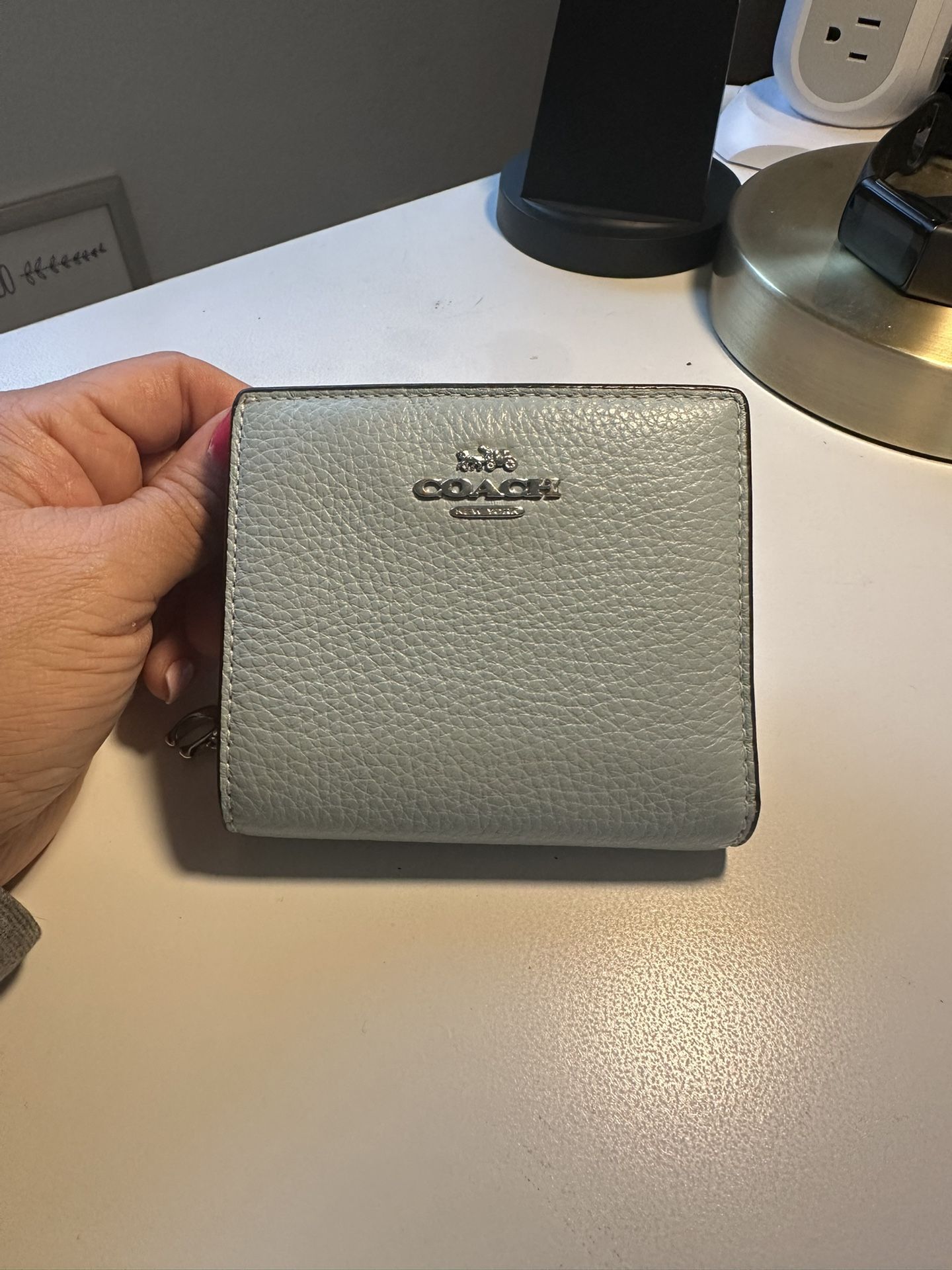 Small Women’s Coach Wallet Light Blue