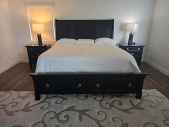 Black bedroom set from Ashley