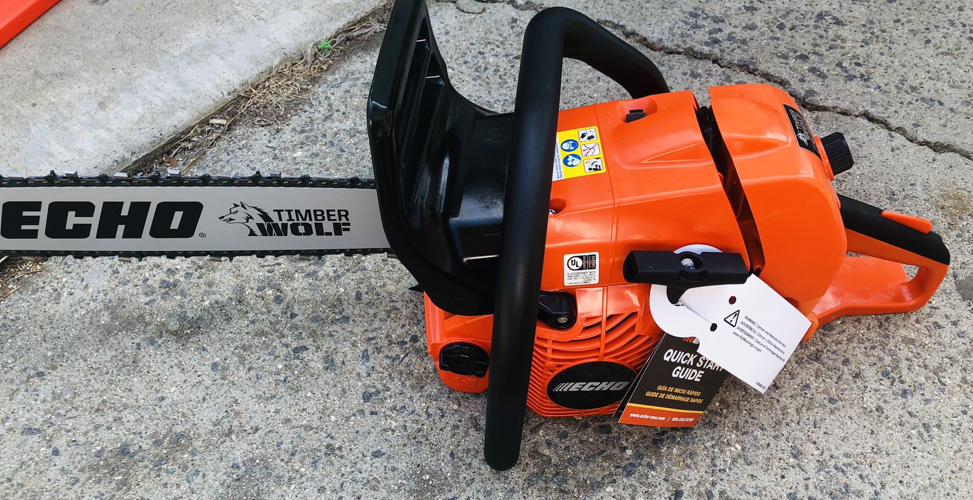 ECHO 20 in. 59.8 cc Gas 2-Stroke Rear Handle Timber Wolf Chainsaw
