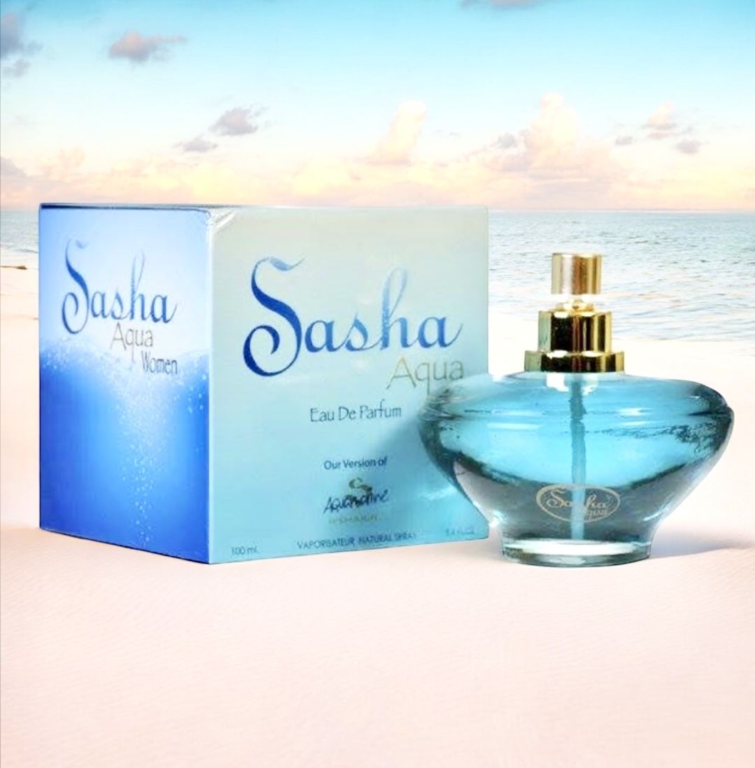 New Sealed Large Sasha Aqua Aquamarine by Shakira 100ml 3.4 FL.OZ Eau de Parfum