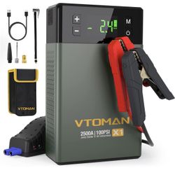 Battery Car Starter Tire Inflator 