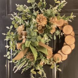 22” Rustic Woodland Wreath 