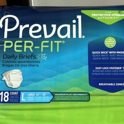 Adult Diapers Size Large With Tabs 36 Packs For 145.00