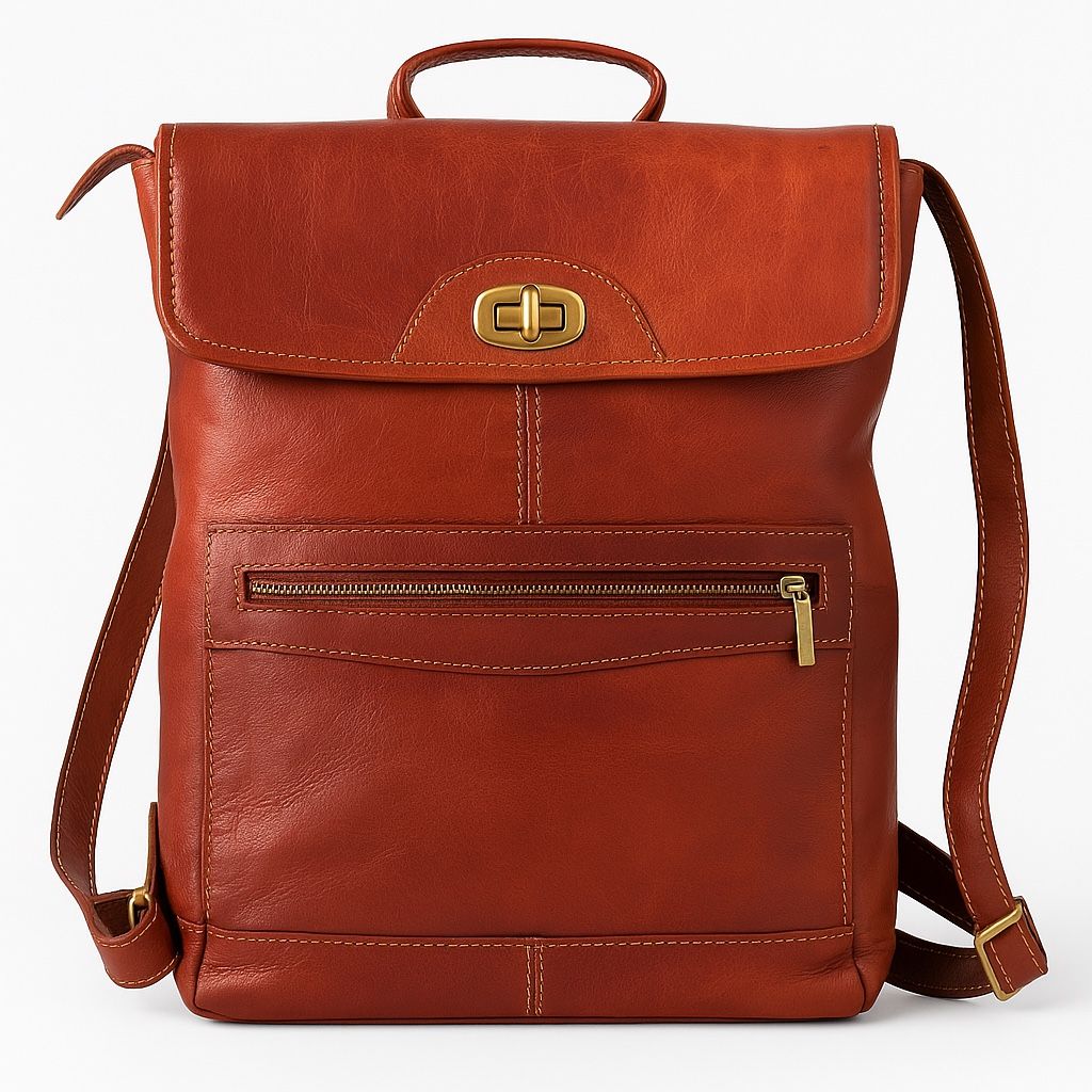 Genuine Leather Vintage Backpack 