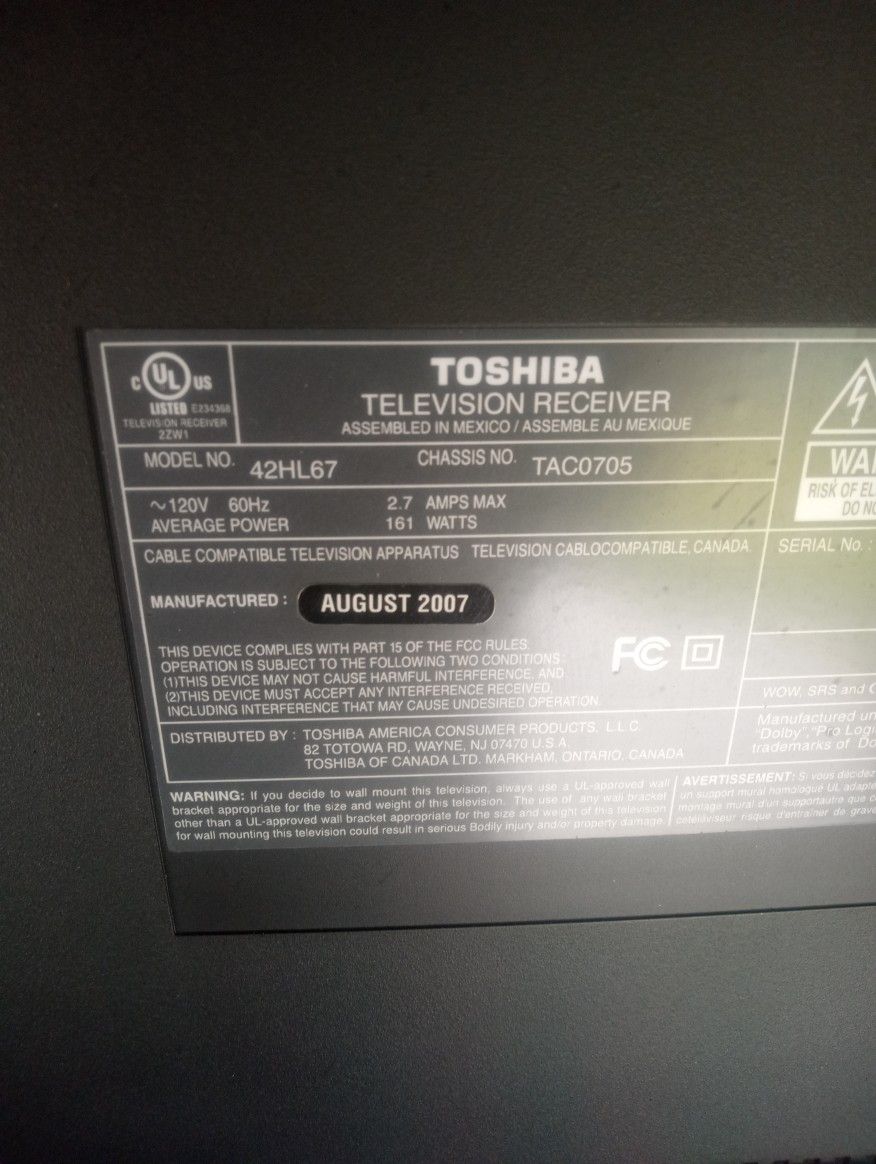 42" TV