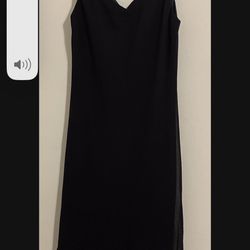 Womens Size 6 Black Short Dress