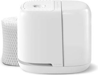 Canopy Bedside Humidifier 2.0, White, 36 HR Run Time, 2.5L Capacity - Reading Light & White Noise - Alleviate Symptoms of Allergies, Flu, Cold, Dry Sk