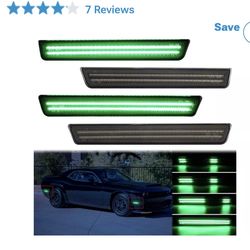 Dodge challenger green lights