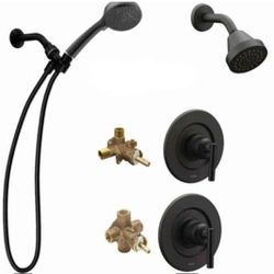 Moen Gibson Shower Spa System With 2 Valves And Handshower In Matte Black (Valve Included)