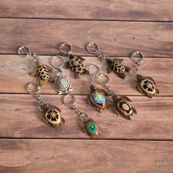 💜-WOOD TURTLE KEYCHAIN BUNDLE