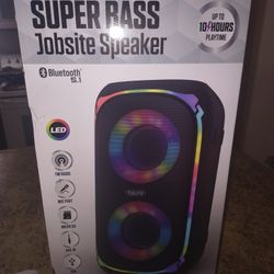 Tzumi Super Bass Jobisite Speaker Plus Microphone 