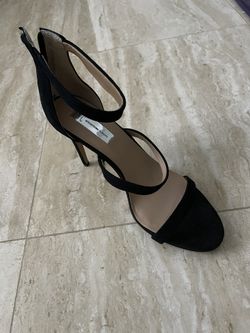 Sz 10 INC STILETTOS BLACK SUEDE 